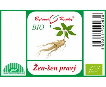 Żeń-szeń (ginseng, ginseng) real BIO - krople ziołowe (nalewka) 50 ml