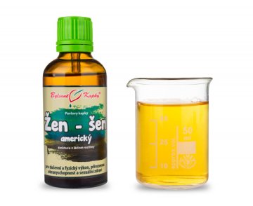 Żeń-szeń (ginseng, ginseng) amerykański - krople ziołowe (nalewka) 50 ml